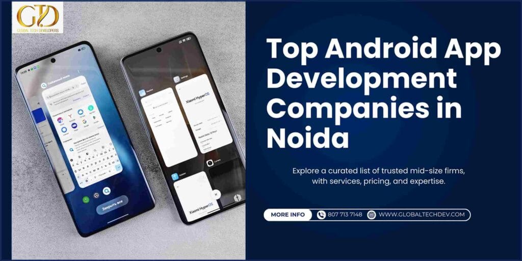 Feature image for android app development companies in noida blog