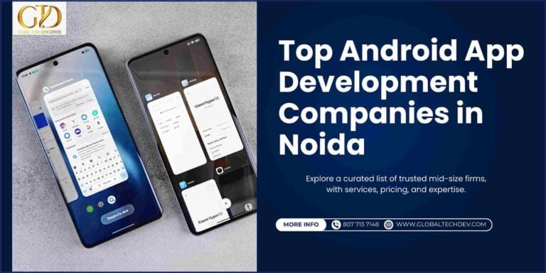 Feature image for android app development companies in noida blog